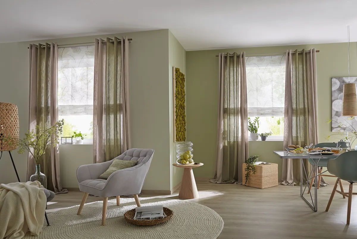 Gardinen Olive Green von UNLAND